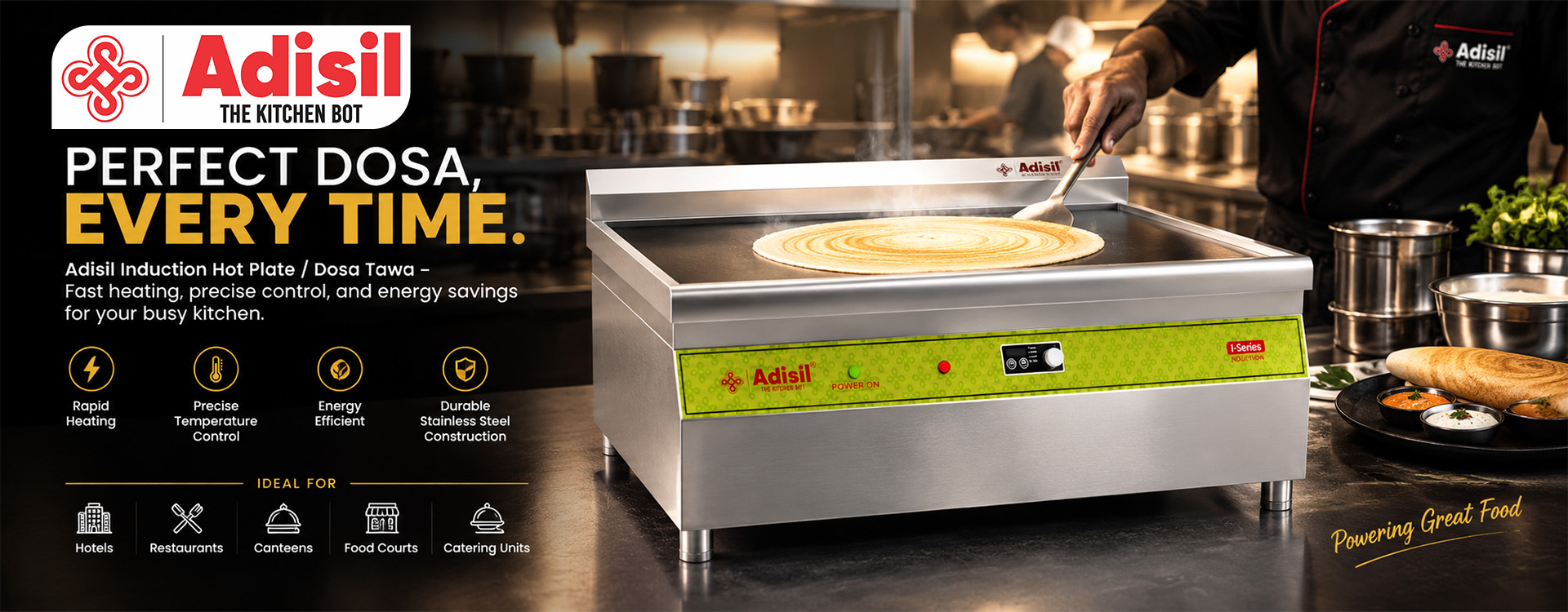 Adisil Induction Hot Plate / Dosa Tawa